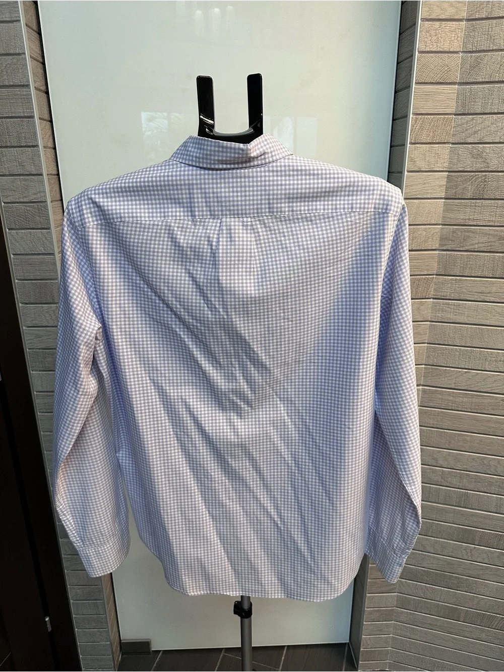 J. Crew Lavender  Gingham Button-Down Shirt